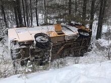 Автобус со школьниками перевернулся в Зиминском районе