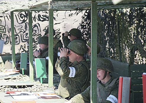 Подразделения российской военной базы в Южной Осетии сдали контрольную проверку за зимний период обучения