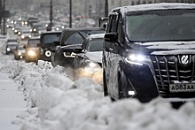 9‑балльные пробки сковали московские дороги во время снегопада