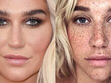 «Поцелованная солнцем»: фото певицы Кеши без макияжа