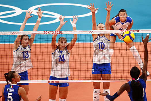 Россия обыграла Азербайджан в матче женского чемпионата Европы по волейболу