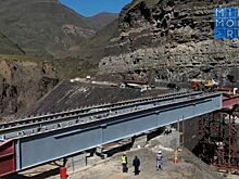 В горах Дагестана ведется строительство нового дорожного моста