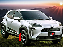 Карбон и красные брызговики: тюнинг для самого дешевого кроссовера Toyota