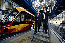 Губернатор Куйвашев открыл новое трамвайное депо в Верхней Пышме