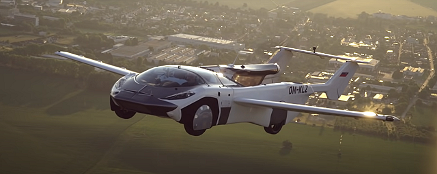 Летающий кабриолет впервые совершил перелет между городами в Словакии