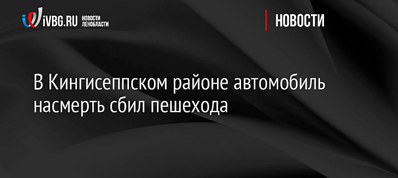 В Кингисеппском районе автомобиль насмерть сбил пешехода