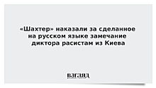 «Шахтер» наказали за сделанное на русском языке замечание диктора расистам из Киева