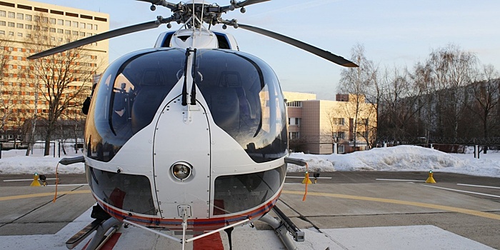 При больнице имени С.С. Юдина начал круглосуточно дежурить медицинский вертолет
