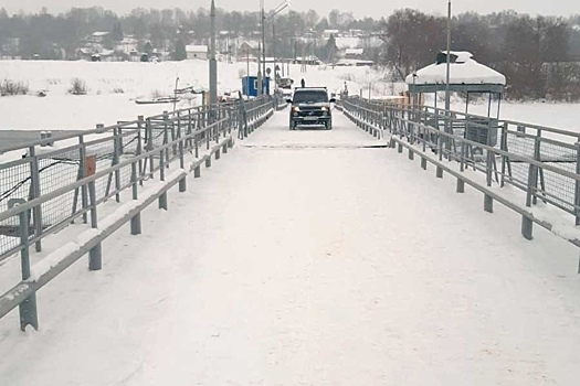 В калужской глубинке разведут мосты на время ледостава