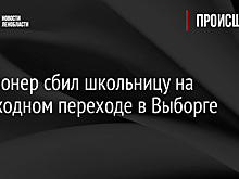 Пенсионер сбил школьницу на пешеходном переходе в Выборге