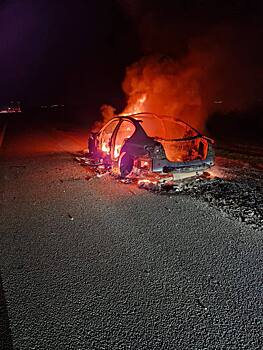 На трассе М-4 «ДОН» сгорел BMW