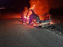 На трассе М-4 «ДОН» сгорел BMW