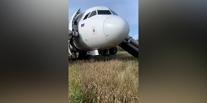 Севший на пшеничное поле под Новосибирском самолет будет восстановлен