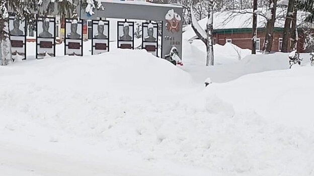 В Вадинске мемориал очистили от снега по требованию прокуратуры