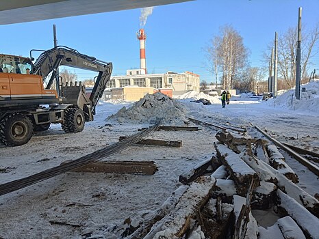 Реконструкцию трамвайных путей на Сормовском кольце завершат в марте