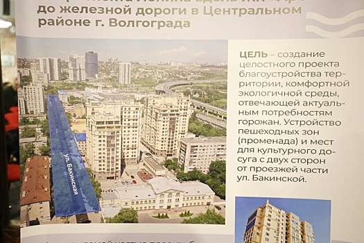 В Волгограде планируют обновить улицу Бакинскую