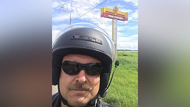 Косачев отправился на мотоцикле в Удмуртию