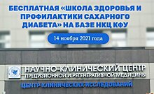 В Международный день борьбы с диабетом в Казани состоится бесплатная "Школа здоровья"