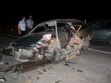 В Новоорском районе «восьмерка» врезалась в «КамАЗ»