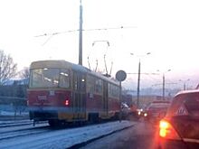 Трамваи встали на пр. Красноармейском из-за ДТП