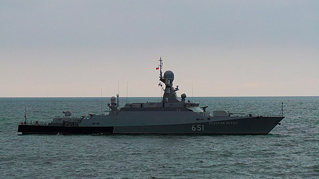 МРК Каспийской флотилии выполнили первые стрельбы