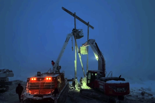 Губернатор Чибис: в Мурманске установили первую опору ЛЭП