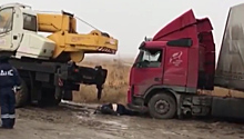 Застрял на обочине и умер: появилось видео с места смерти дальнобойщика в Волгограде