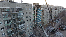 Разрушения дома в Магнитогорске показали с воздуха
