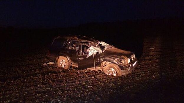 На Орловской трассе перевернулся автомобиль Great Wall