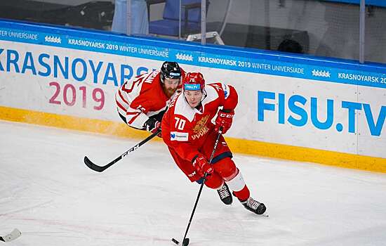 Российские хоккеисты разгромили канадцев на Универсиаде