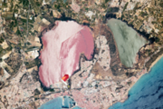 Испанские «акварельные» лагуны: фото с МКС