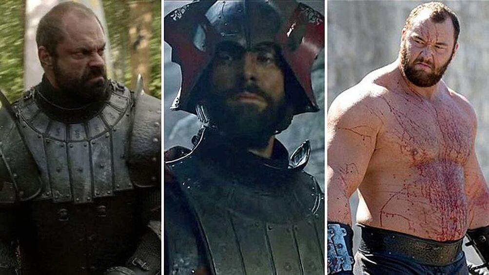 Гора, «Игра престолов». (Конан Стивенс – Иэн Уайт – Хафтор Юлиус Бьёрнссон). Роль, которую рекастили дважды – Григор Клиган из «Игры престолов». В первом сезоне персонажа сыграл Стивенс, во втором – Уайт, ну а с третьего и до финала образ Горы успешно создает исландский пауэрлифтер Бьёрнссон.