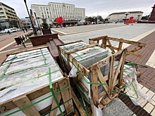 В Калининграде начали ремонтировать площадь Победы