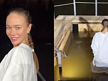Российские звезды показали, как окунулись в ледяную воду на Крещение