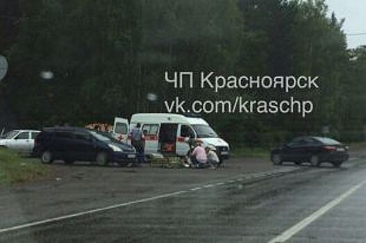 Женщина-водитель сбила велосипедиста на дивногорской трассе