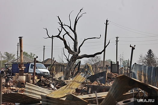 Курганским погорельцам построят дома на месте сгоревшего поселка