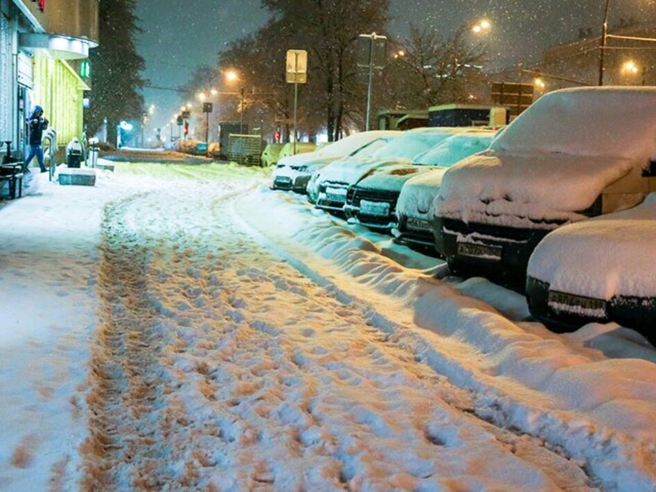 интенсивный снегопад