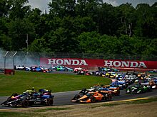 Видео: сессии IndyCar в Айове отменена из-за мощного шторма