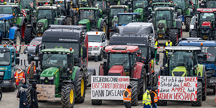 Что заставило фермеров в Германии объявить недельную забастовку?