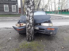 «Тойота» влетела в дерево после ДТП на Героев Революции: пострадал мужчина