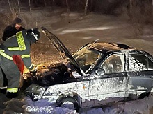 В Рязани 18-летний водитель перевернулся на Hyundai Accent