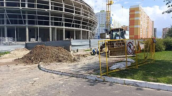 В микрорайоне Северный Курска продолжится строительство ливневой канализации