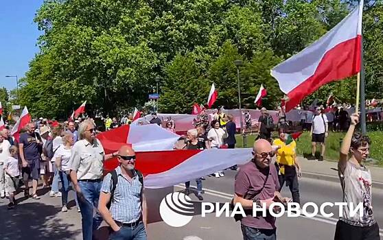 В Польше прошел антивоенный марш