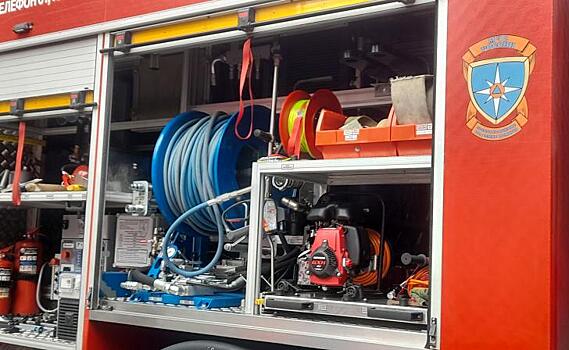 В Курской области сгорел автомобиль «Вольво»