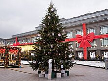Дизайнерские елки украсили Кузнецкий мост