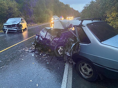 На мокрой трассе под Златоустом насмерть разбился молодой водитель