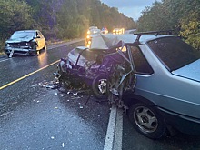 На мокрой трассе под Златоустом насмерть разбился молодой водитель