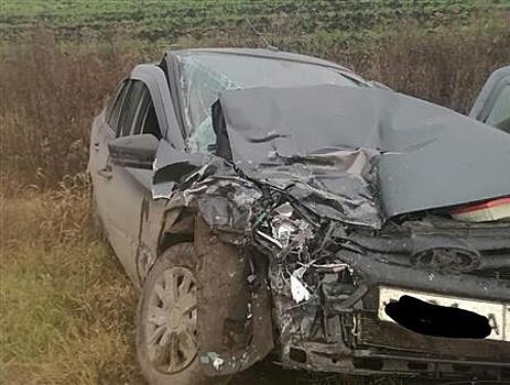 В Богатовском районе лоб в лоб столкнулись два автомобиля