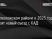 Во Всеволожском районе к 2025 году построят новый съезд с КАД