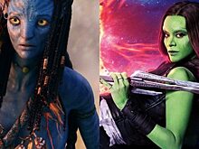 Зои Салдана — актриса, «примерившая» на себя различные цвета кожи от синего до зеленого